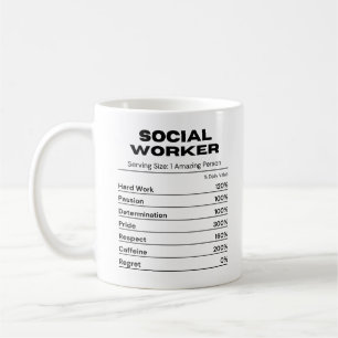 Mug Travailleur social passionné emploi déterminé