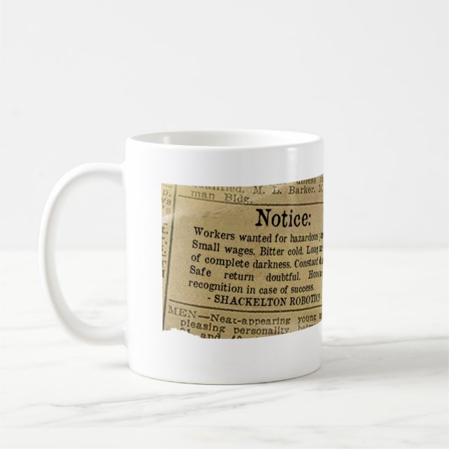 Mug Travailleurs de robotique Recherchés ! (Gauche)