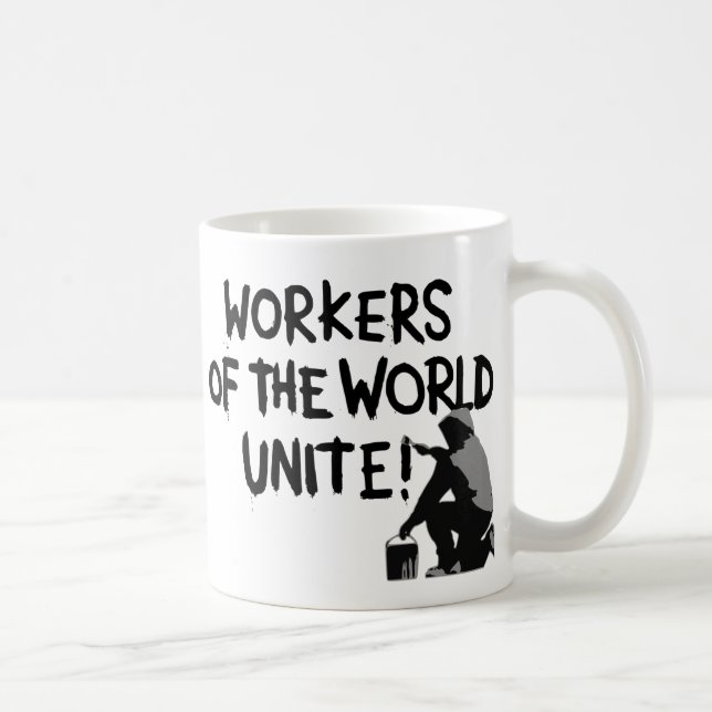 MUG TRAVAILLEURS LE MONDE UNIT GRAFFITI SPRAY PEINTING (Droite)