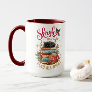 Mug Travaillez au traîneau toute la journée, lisez tou