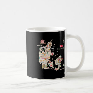 Mug Travel Europe Danemark Carte Copenhagen Danish Fam