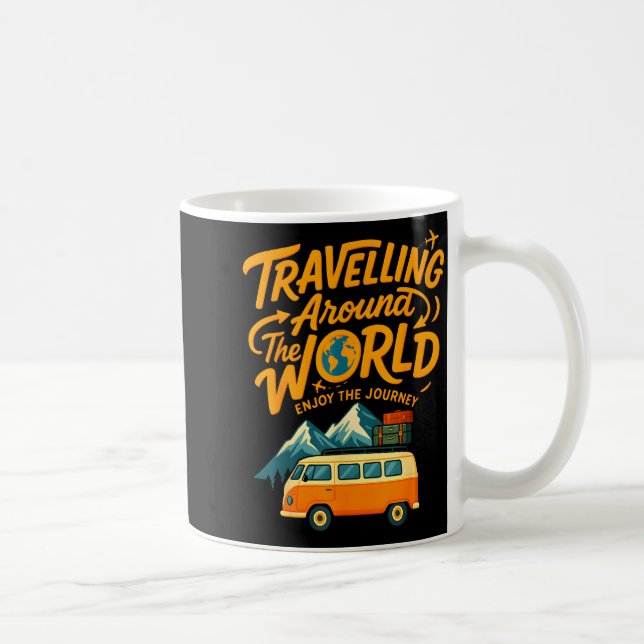 Mug Traveling Around The World Van Life Adventure Desi (Droite)