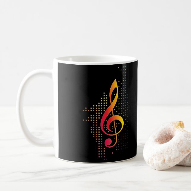 Mug Treble Clef Music (Avec donut)
