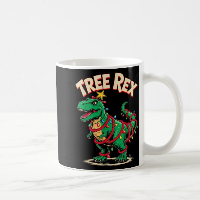 Mug Tree Rex Christmas Costume T-rex Dinosaur Xmas Lig (Droite)