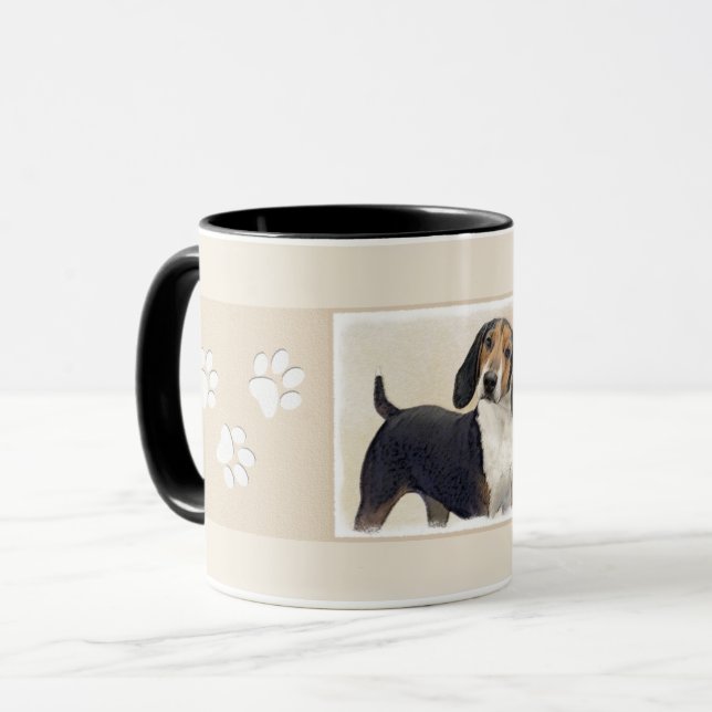 Mug Treeing Walker Coonhound Peinture - Art original (Devant gauche)