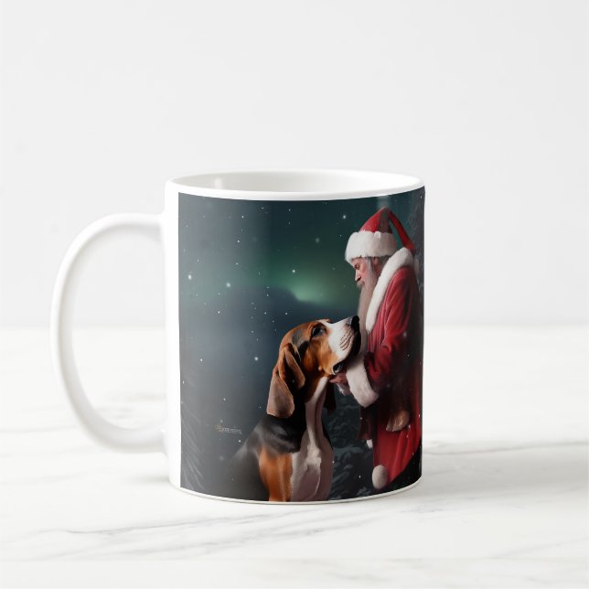 Mug Treeing Walker Coonhound Père Noël Noël (Gauche)