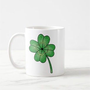 Mug Trèfle à quatre feuilles pailleté