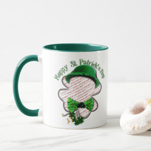 Mug Trèfle à quatre feuilles Photo de la Saint-Patrick