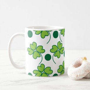 Mug Trèfle à quatre feuilles vert jour de la Saint-Pat
