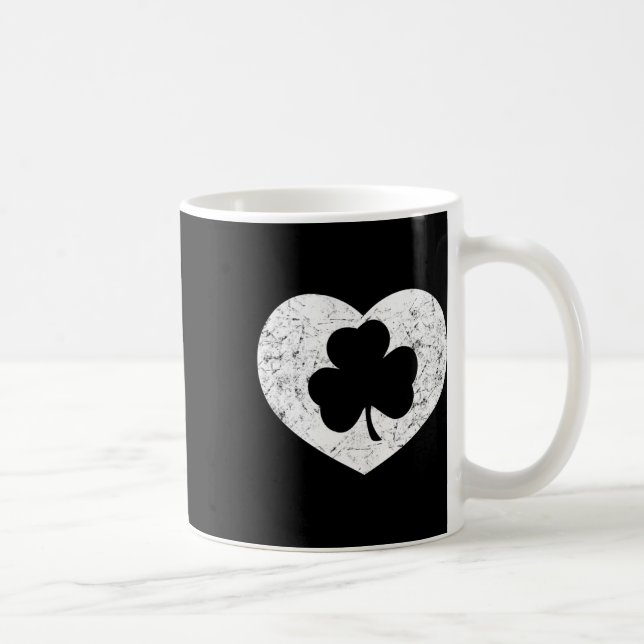 Mug Trèfle de coeur Saint-Patrick Hommes Femmes Saint- (Droite)