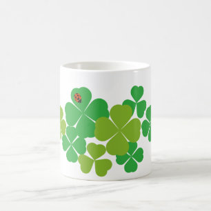 Mug Trèfle et coccinelle du jour de St Patrick