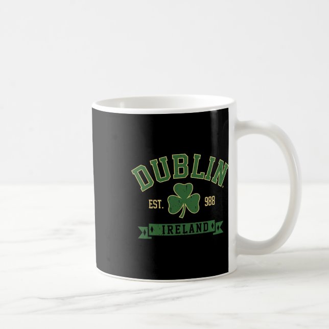 Mug Trèfle feuille de Dublin Irlande Saint-Patrick (Droite)