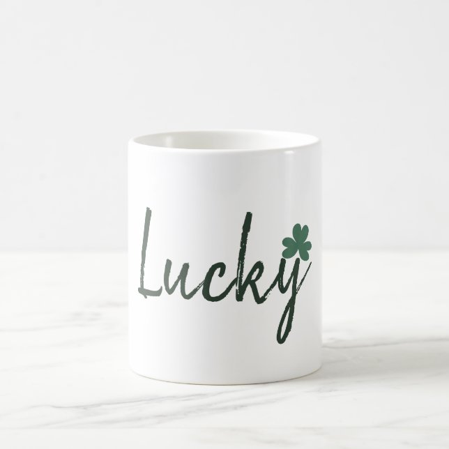 Mug Trèfle irlandais chanceux Saint-Patrick     (Centre)