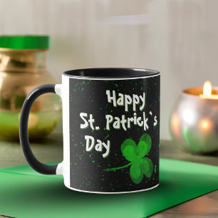 Mug Trèfle irlandais Saint-Patrick jour heureux