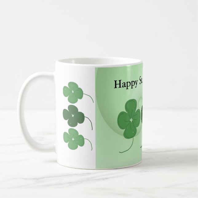 Mug Trèfles à quatre feuilles Saint-Patrick (Gauche)