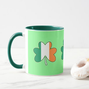 Mug Trèfles de couleur du drapeau irlandais