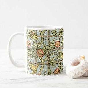 Mug Trellis par William Morris, textile de jardin vint