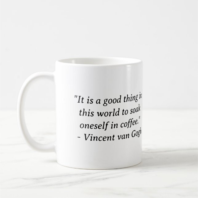Mug Trempez-vous dans le café Van Gogh (Gauche)