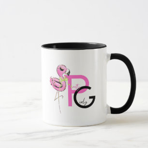 Mug Trending Jolie fille Flamant rose de cadeaux de dé