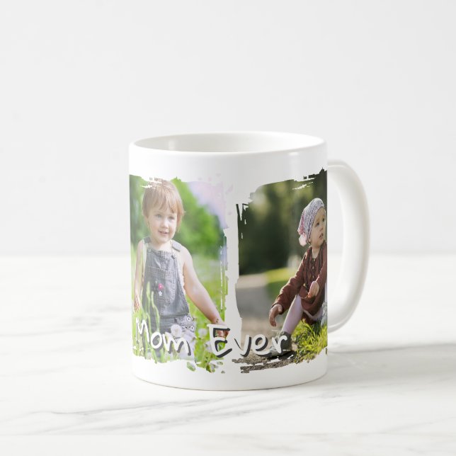 Mug Trendy Modern Mother Best Mom Ever Keepsake (Devant droit)