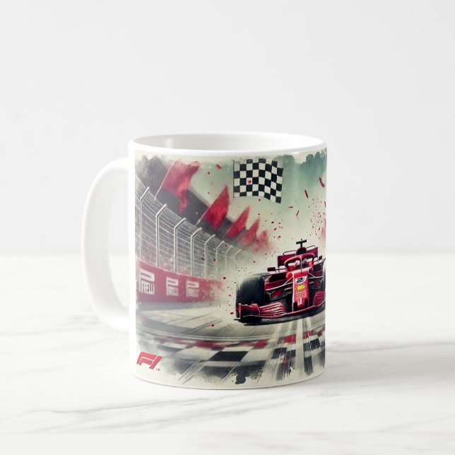 Mug trendy mok avec formule 1 (Devant gauche)