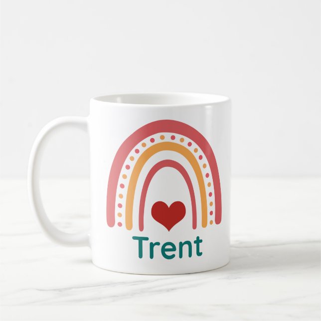 Mug Trent Vintage Boho arc-en-ciel (Gauche)