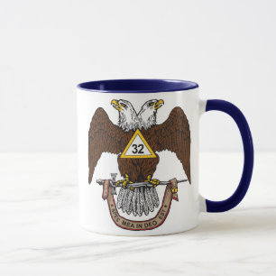 Mug trente-deuxième Brun écossais Eagle de rite de
