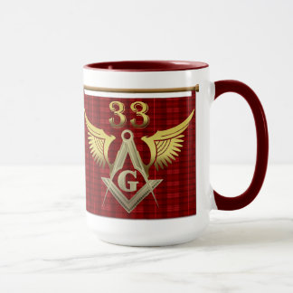 Mug trente-troisième Franc-maçon de degré