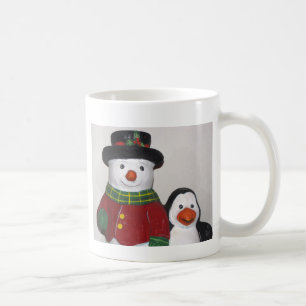 Mug Très mignon Snowman et Friend Coffee Cup
