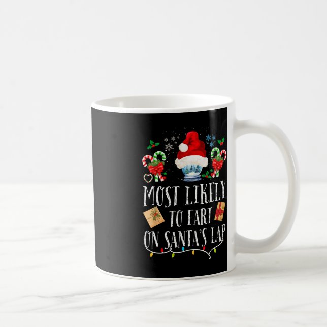 Mug Très Probable De Commencer Sur Père Noël Lap Fun F (Droite)
