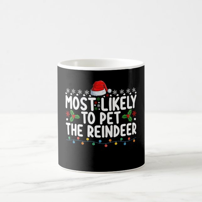 Mug Très Probable De Pet Les Vacances De Noël Reindeer (Centre)