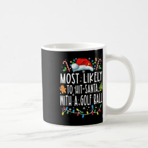 Mug Très Probable De Toucher Père Noël Avec Une Balle