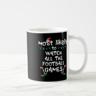 Mug Très Susceptible de Regarder le Football à Noël Xm