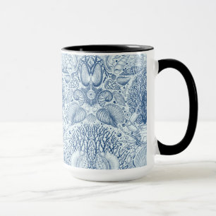 Mug Trésors de plage en bleu
