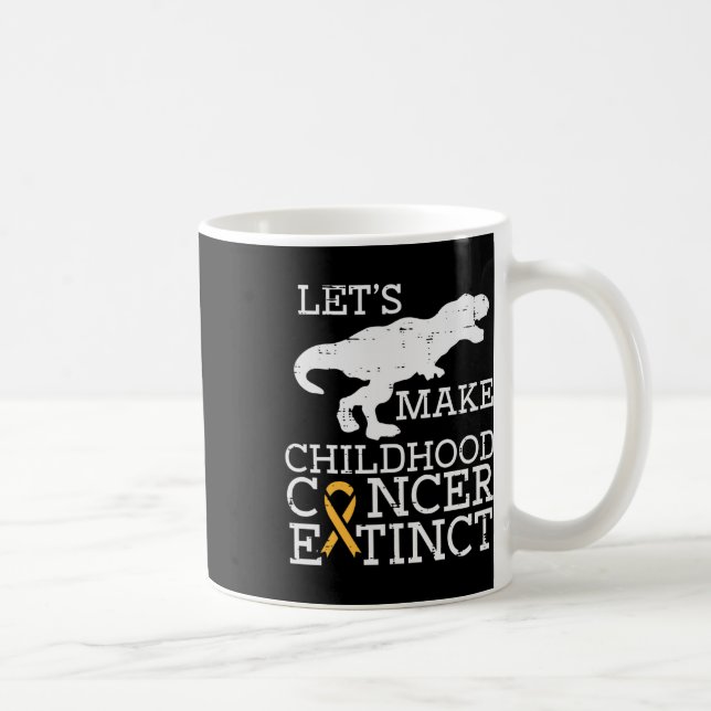 Mug Trex Cancer de l'enfant Dinosaure de sensibilisati (Droite)