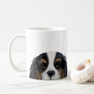 Mug Tri cavalier d'épagneul du Roi Charles coloré par