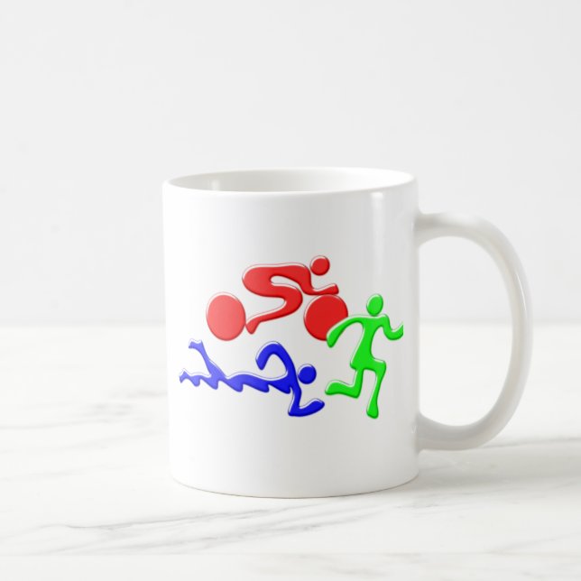 Mug TRI chiffres conception de COULEUR de course de (Droite)