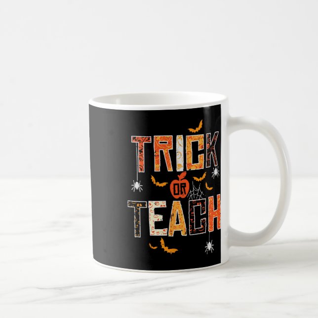Mug Tri Ou Enseigner Retro Halloween Enseignantes Femm (Droite)