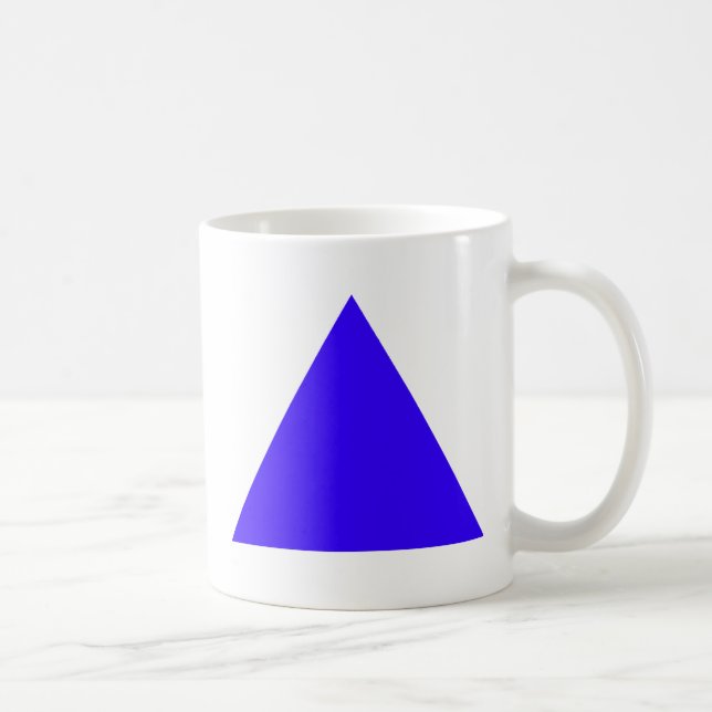 Mug Triangle Bleu Trans MUSÉE Zazzle Cadeaux (Droite)