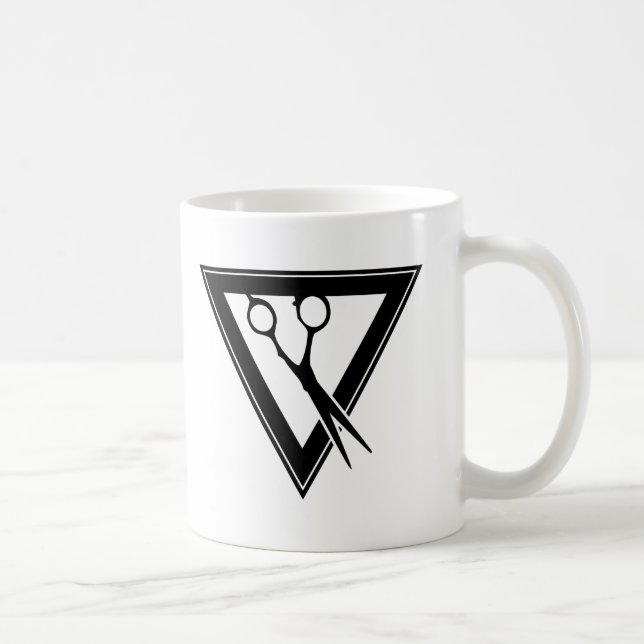 Mug triangle ciseaux à cheveux (Droite)