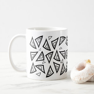 Mug triangle géométrique d'inspiration aztèque
