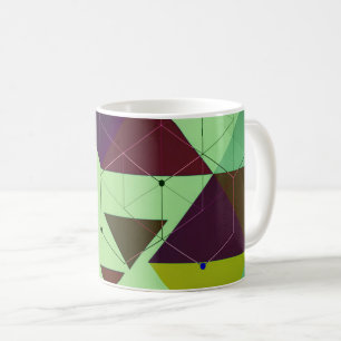 Mug Triangles Abstraits
