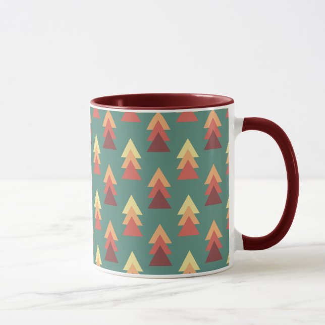 Mug Triangles de couleurs rétro (Droite)