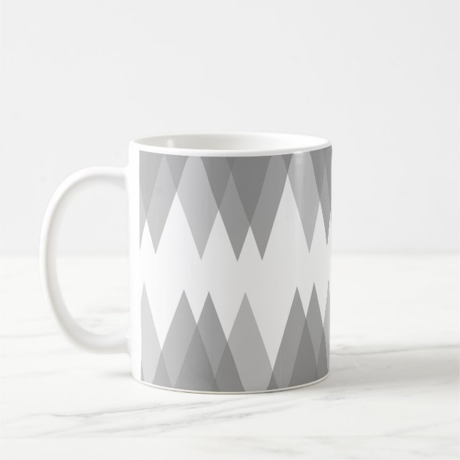 Mug Triangles gris (Gauche)