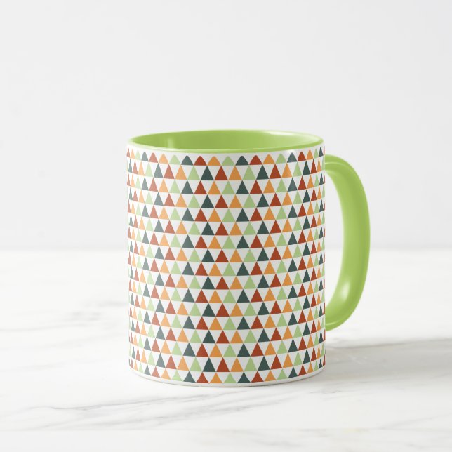 Mug Triangles minuscules colorés Chute Géométrique (Devant droit)