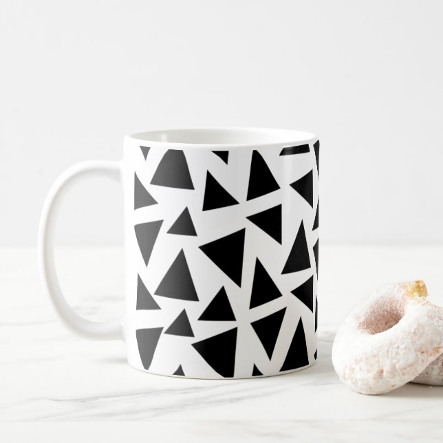 Mug Triangles noirs (Avec donut)
