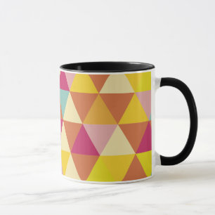 Mug Triangles polychromes en forme géométrique
