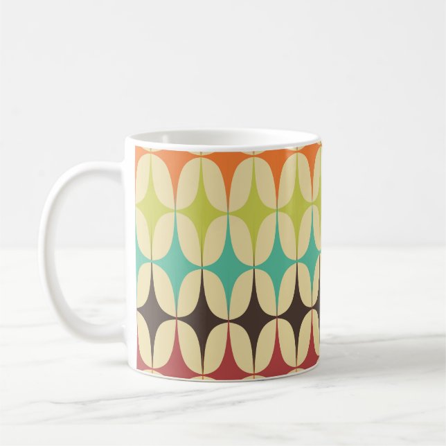 Mug Triangles rétro : retour arrière Motif géométrique (Gauche)