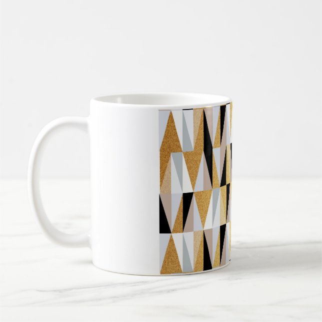 Mug Triangles scandinaves : Motif couleur de Noël. (Gauche)