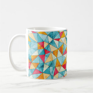 Mug triangles vintages sans couture motif avec gr